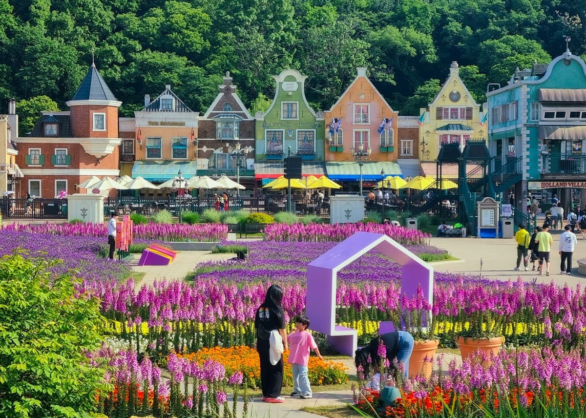 Everland Theme Park with Round Trip Transfers from Seoul