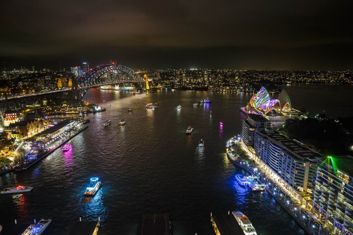 Vivid Festival of Light and Sound Cruise with Buffet Dinner aboard Sydney Princess Cruises