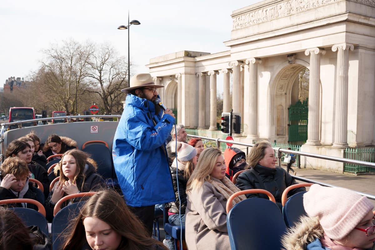 London Open Top Bus Tour with English-speaking Guide