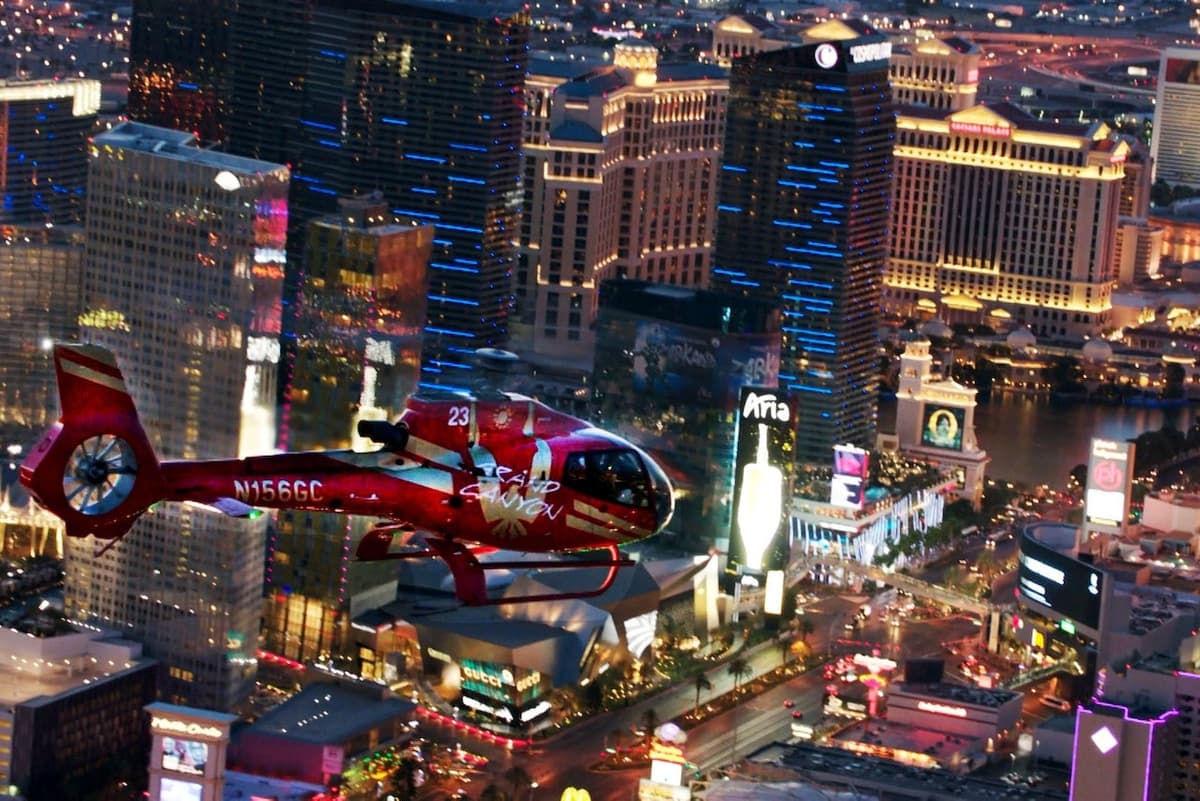 Las Vegas Strip Helicopter Night Flight