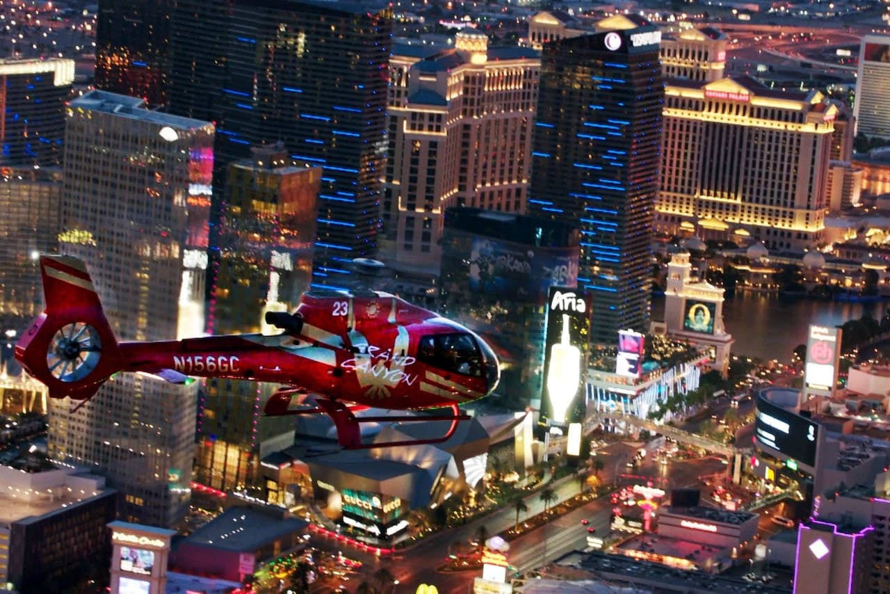 Las Vegas Strip Helicopter Night Flight