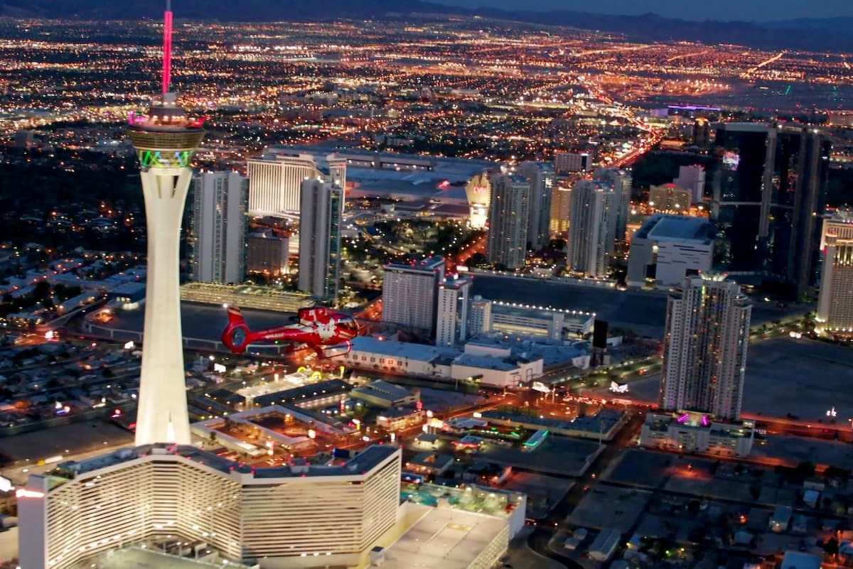 Las Vegas Strip Helicopter Night Flight