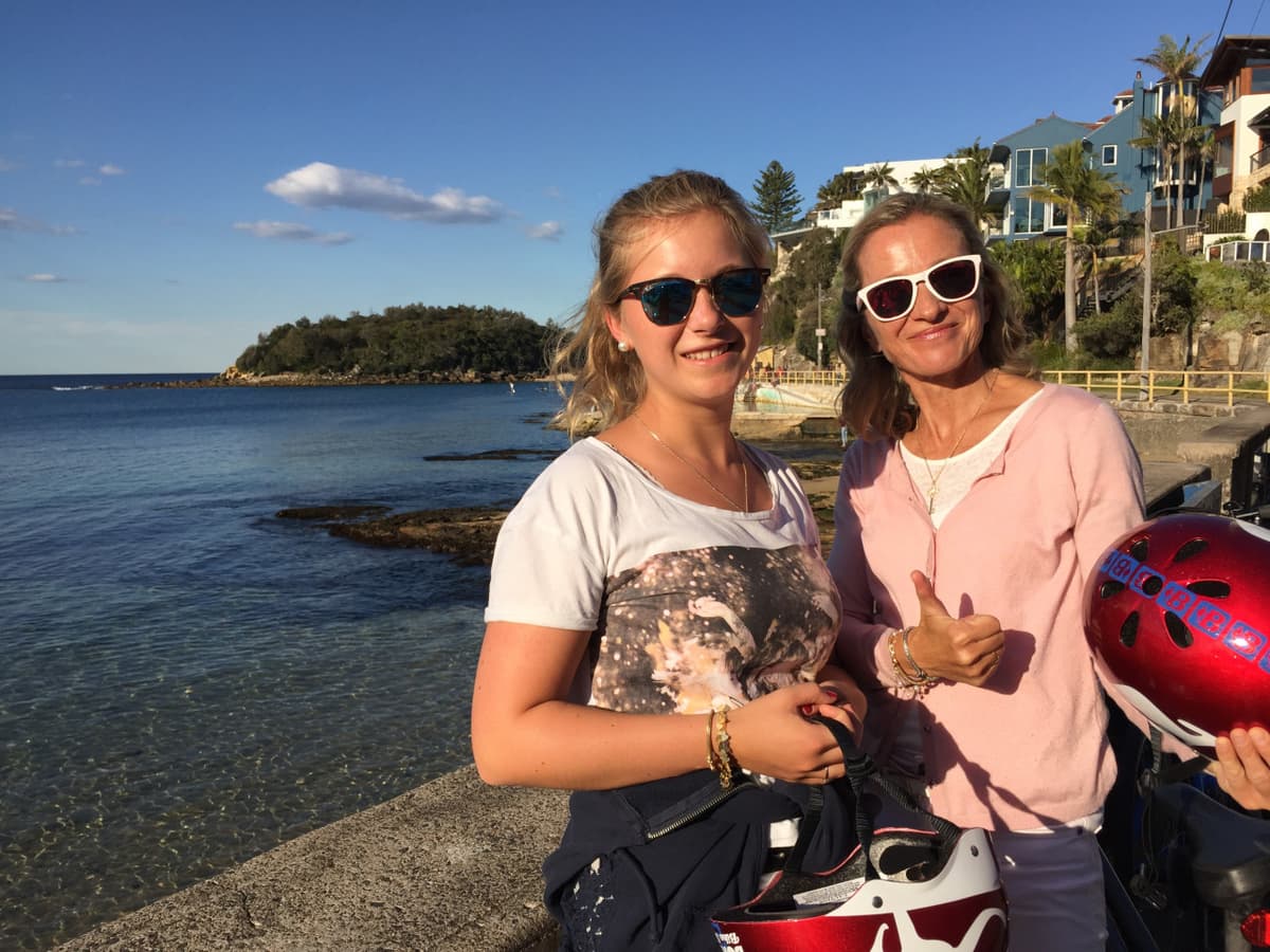 Manly Beach Cycling Tour with Sunset Cruise