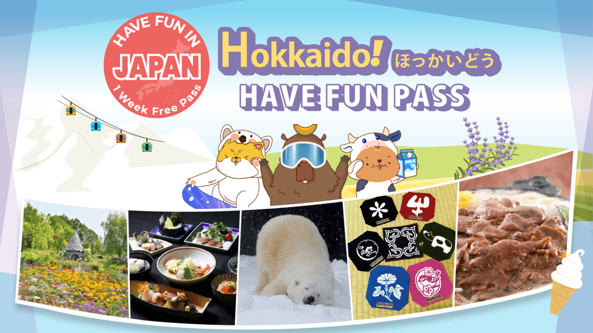 Have Fun in Hokkaido Pass - 1 Week Free Pass