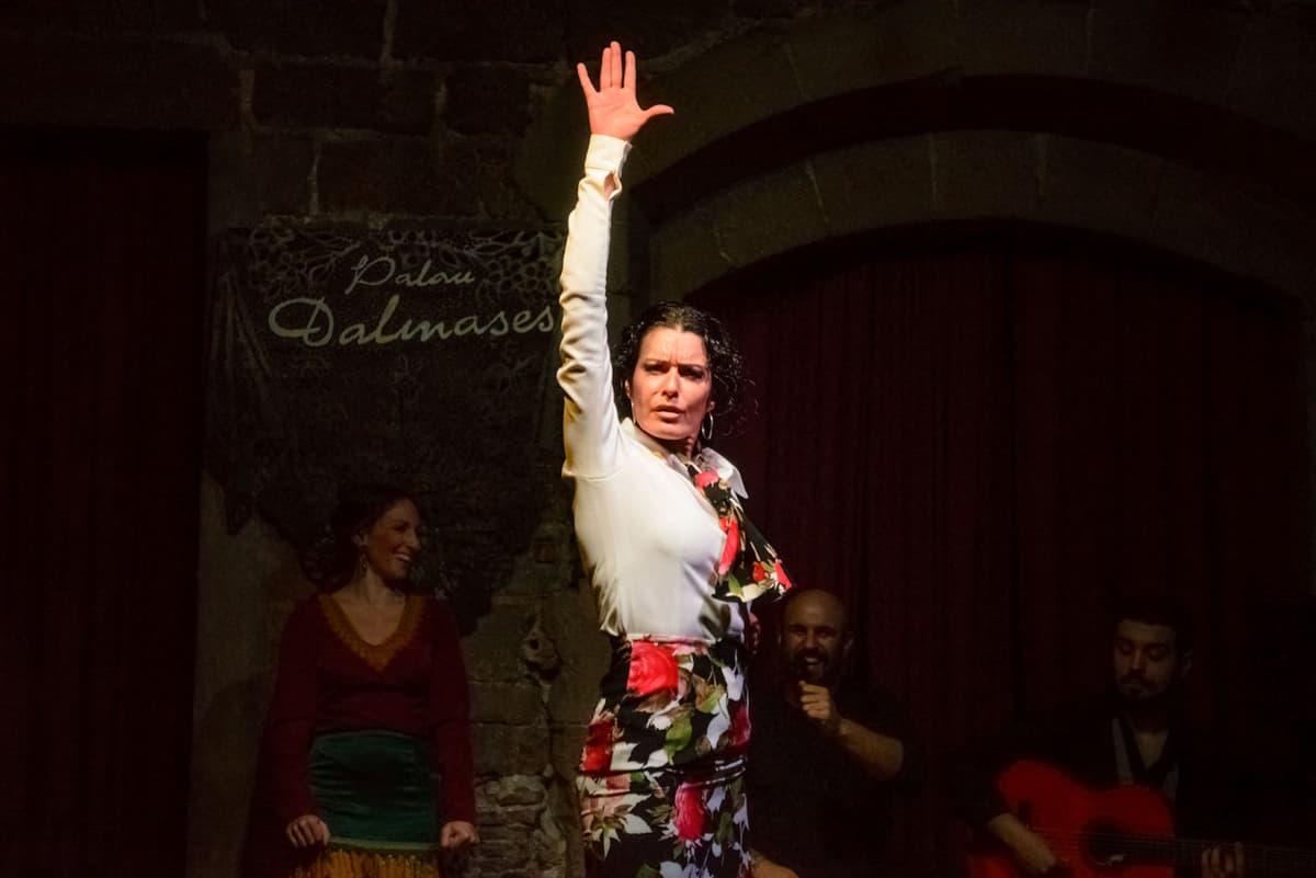 Barcelona Old Town Walking Tour with Flamenco Show and Tapas Dinner