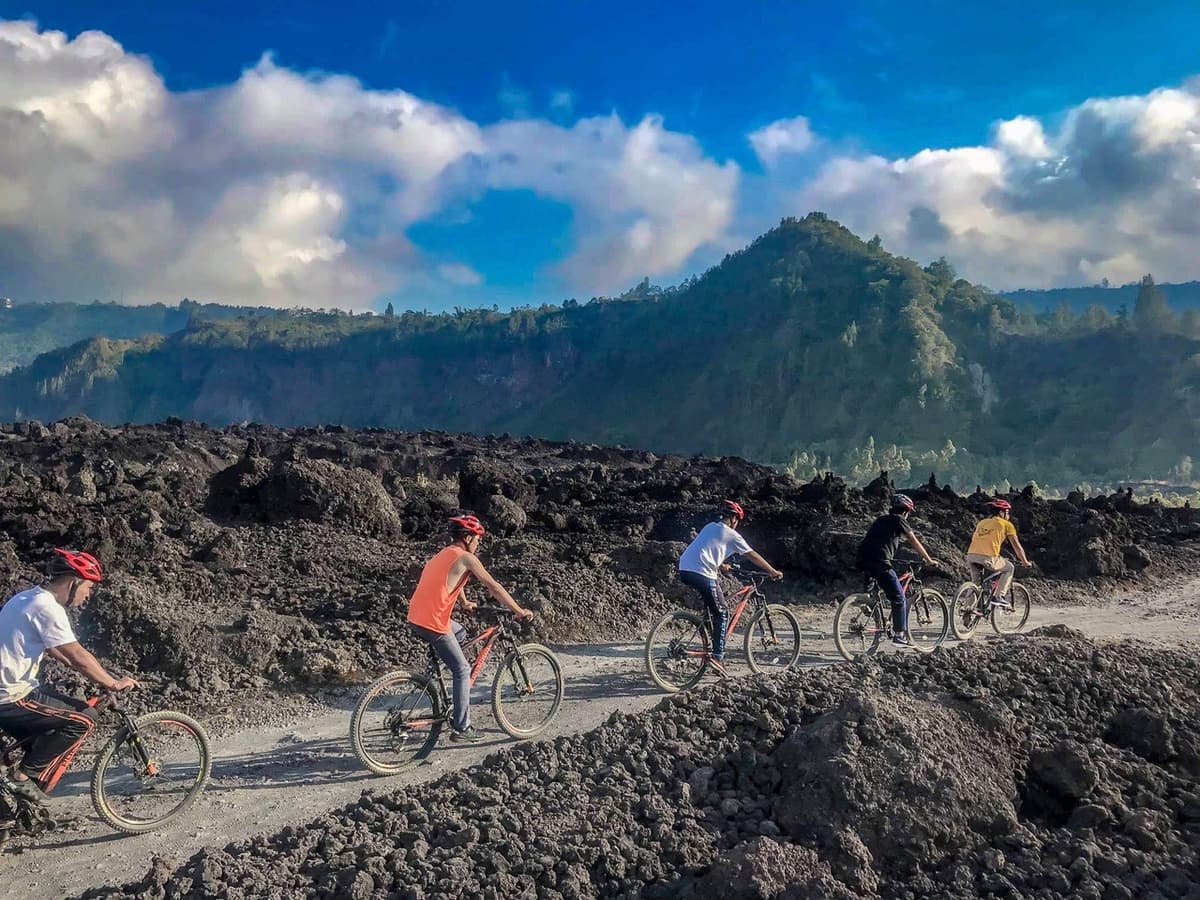 Mount Batur Sunrise and Black Lava Cycling Tour