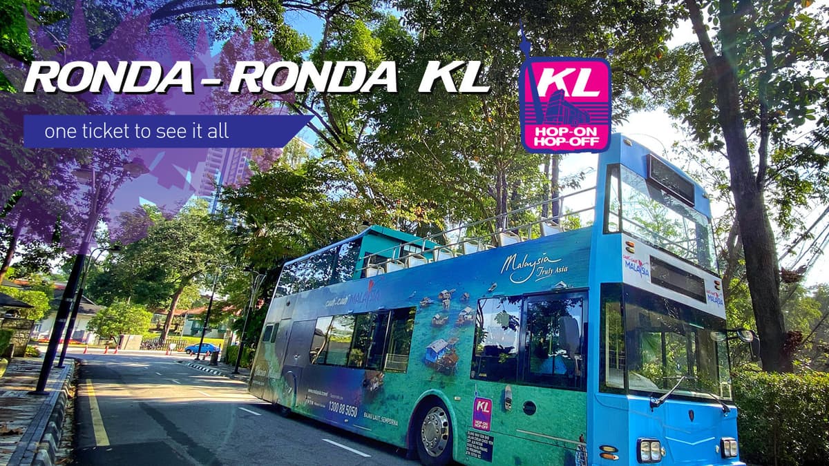 COMBO: KL Hop-on Hop-off Sightseeing Bus Tour + Aquaria KLCC Ticket