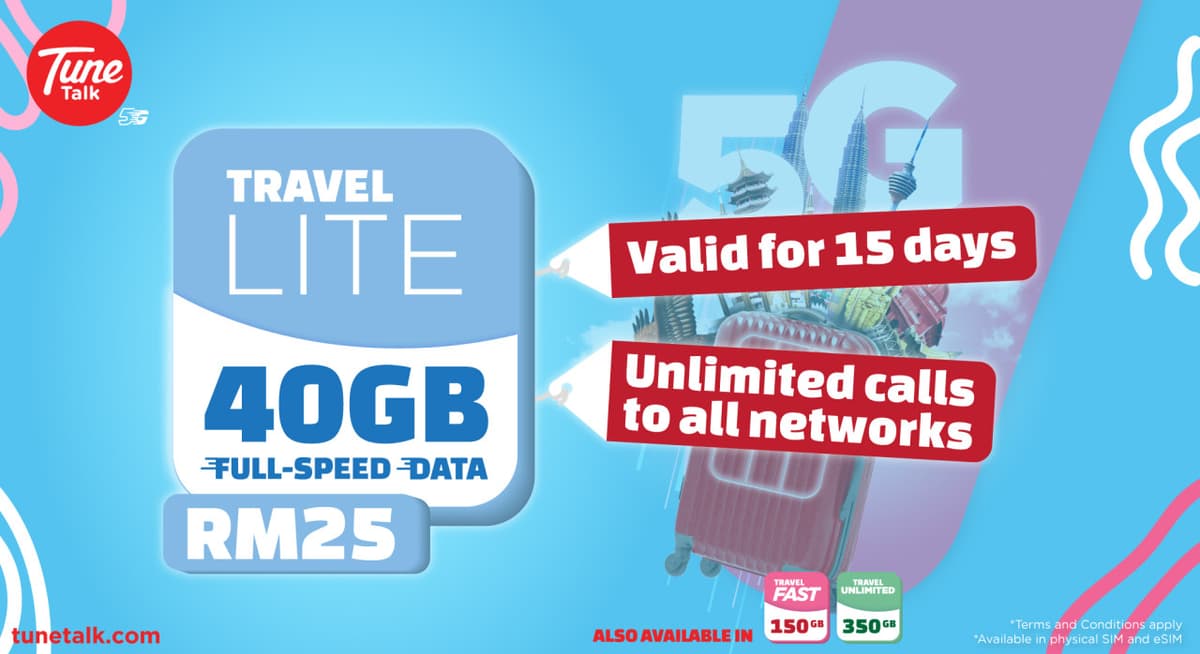 Malaysia 5G SIM Card (Kuala Lumpur International Airport Terminal 2 Pickup)