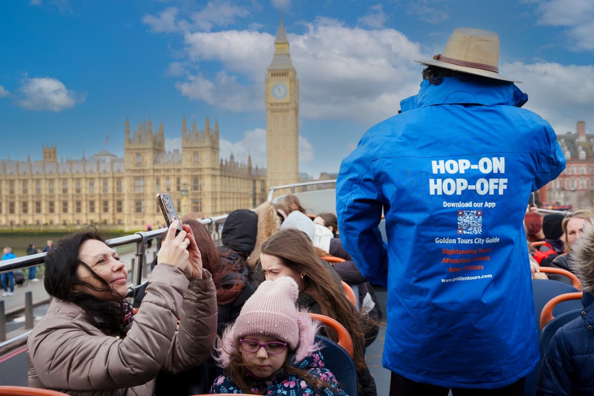 London Open Top Bus Tour with English-speaking Guide