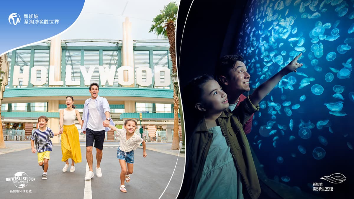 COMBO: Universal Studios Singapore + Singapore Oceanarium + Adventure Cove Waterpark Tickets