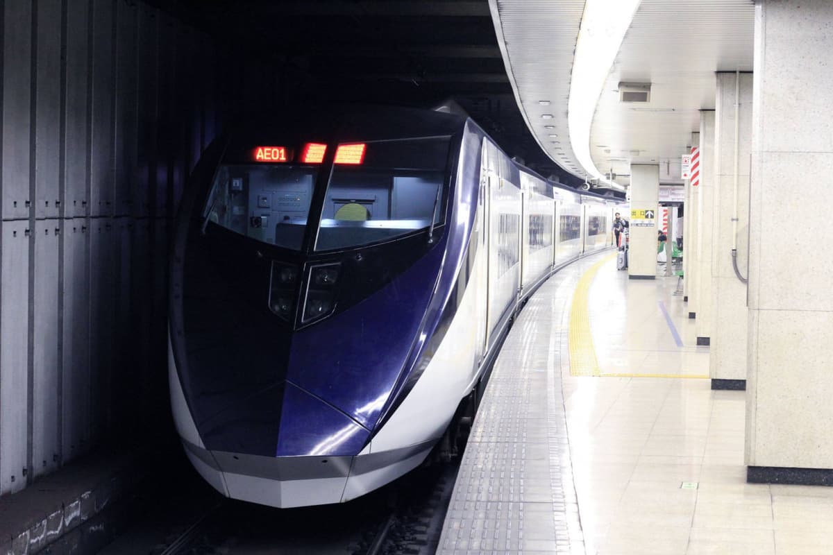 Tokyo Keisei Skyliner High-Speed Train between Narita Aiport and Central Tokyo