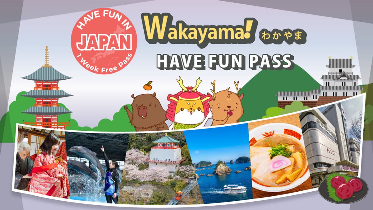 Have Fun in Wakayama Pass - 1 Week Free Pass