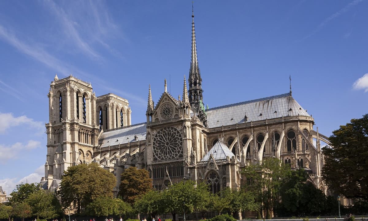 Notre Dame Exterior Tour with English- or Spanish-Speaking Guide & Cathedral Entry