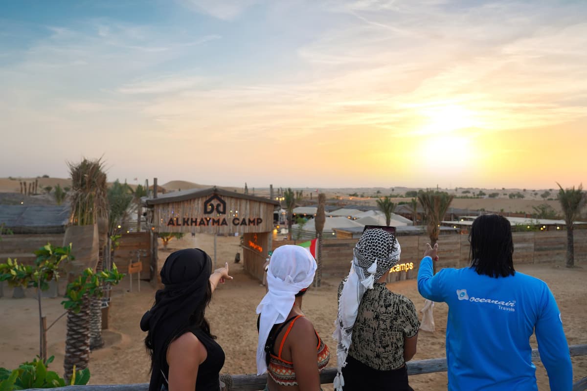 Dubai Red Dunes Desert Safari Tour with Camel Ride and Buffet Dinner at Al Khayma Camp