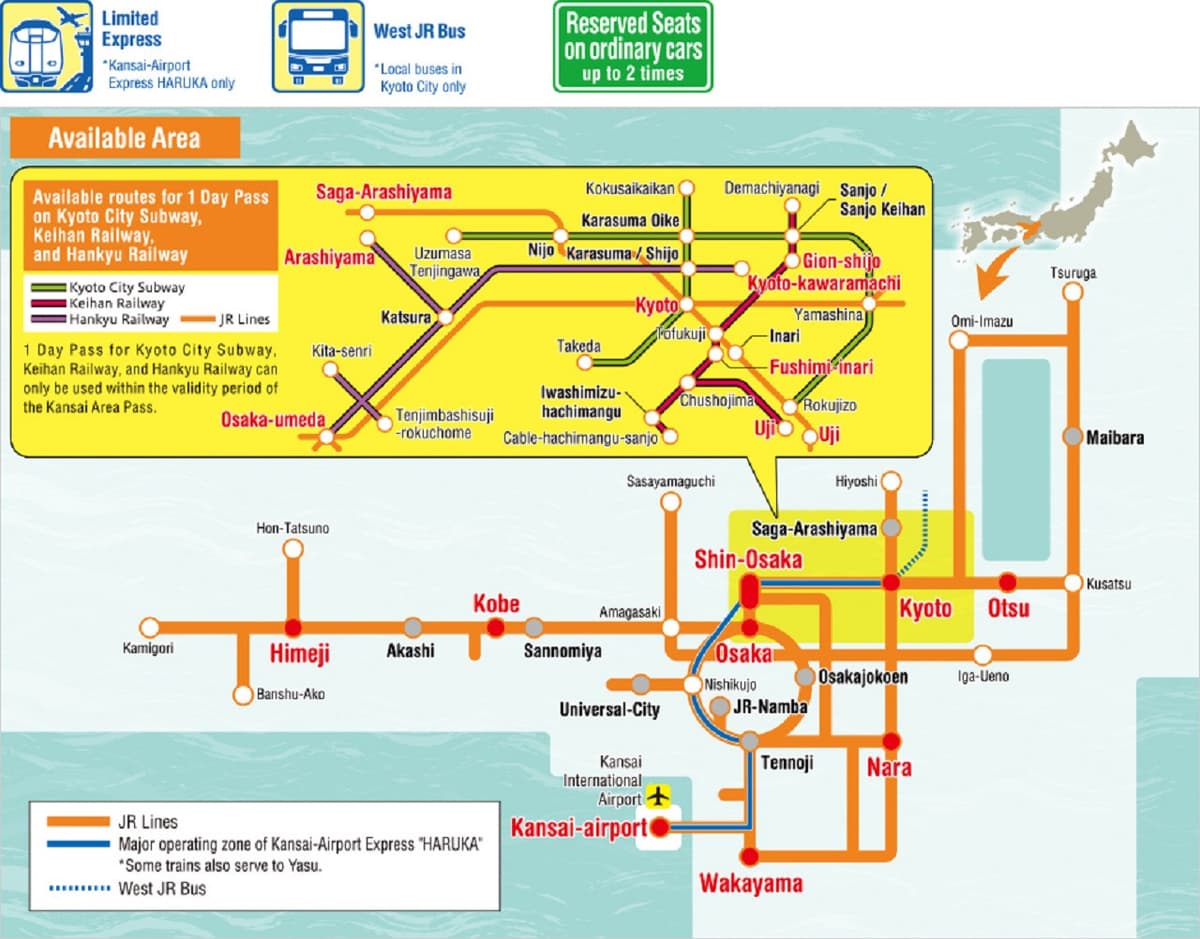 JR Kansai Area Pass