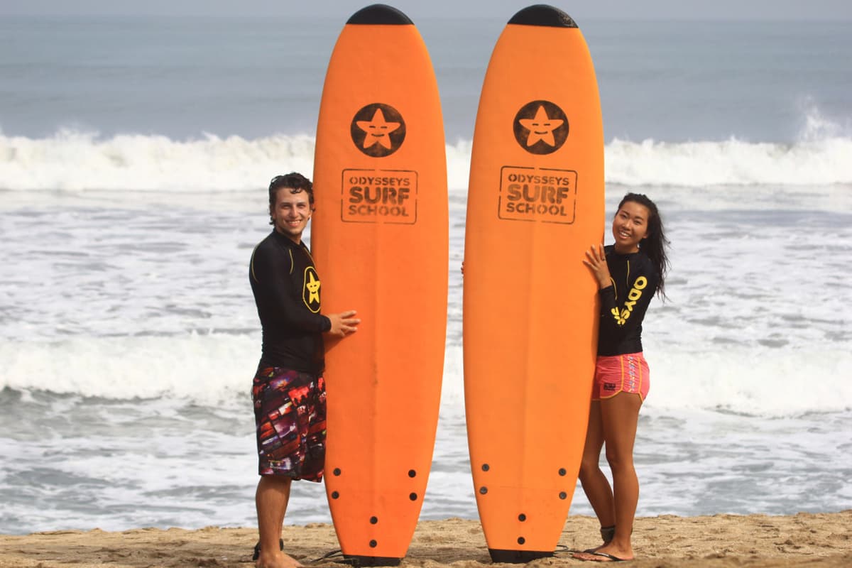 Surfing Lessons by Odysseys Surf School