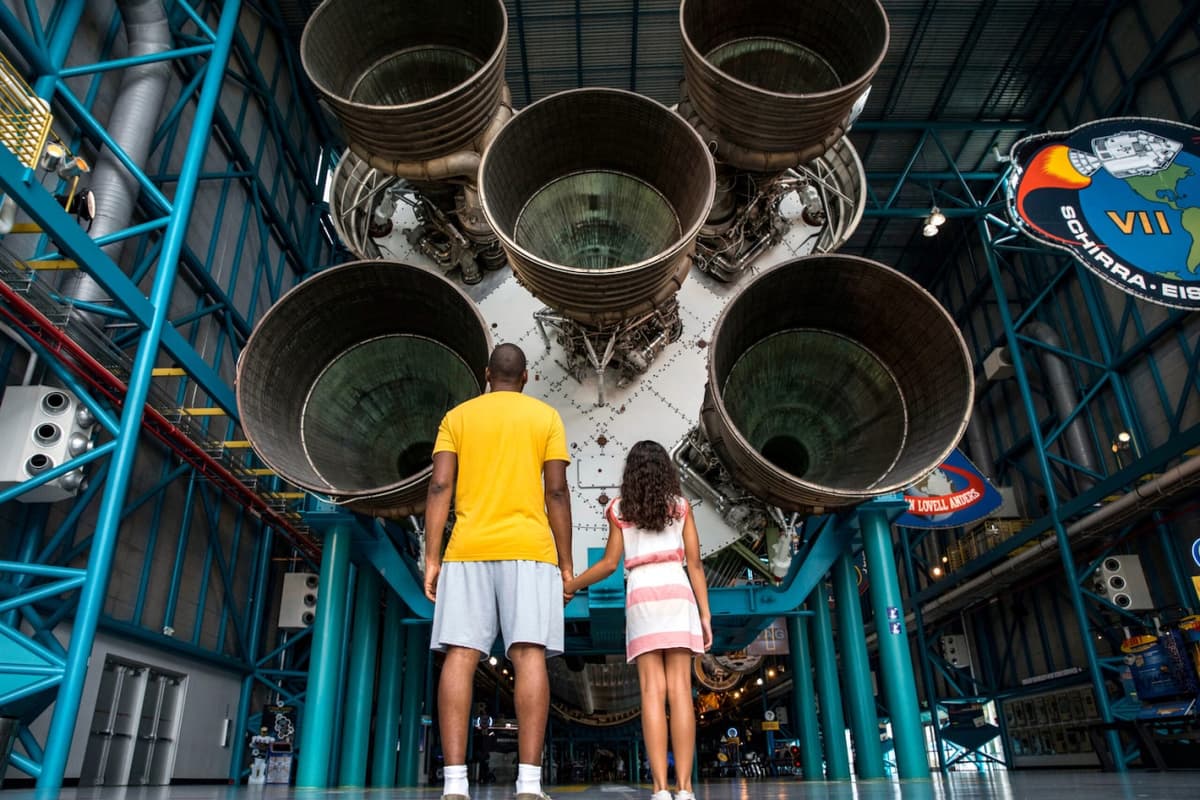 Kennedy Space Center Visitor Complex Admission with Round Trip Transportation from Orlando Area
