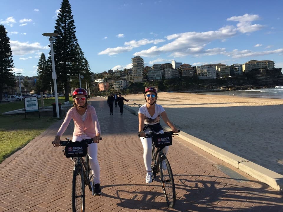 Manly Beach Cycling Tour with Sunset Cruise