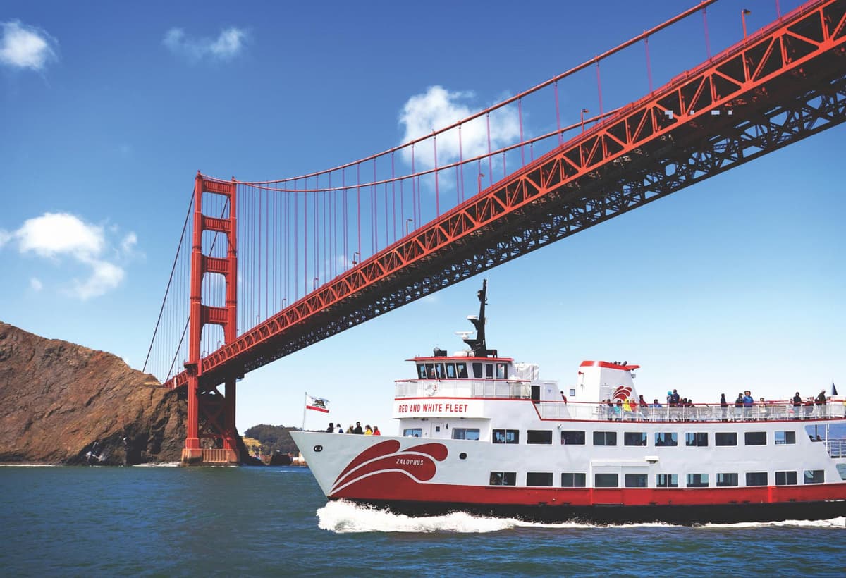 San Francisco Bay 1.5 Hour Bridge to Bridge Sightseeing Boat Cruise by Red and White Fleet