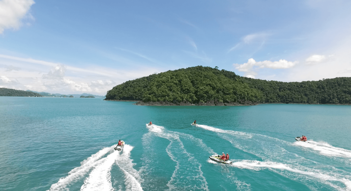 Langkawi Island Hopping Tour by Jet Ski with Mega Water Sports