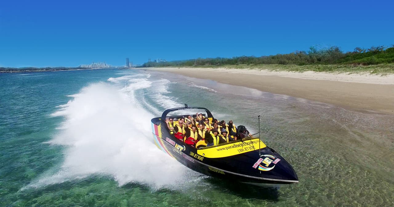 Gold Coast Jet Boat Ride departing from Surfers Paradise
