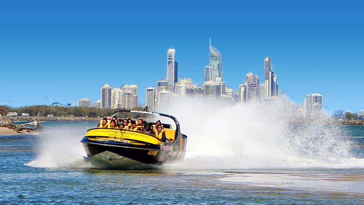 Gold Coast Jet Boat Ride departing from Surfers Paradise