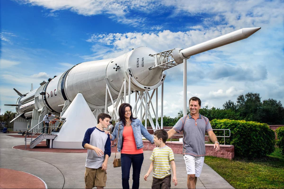 Kennedy Space Center Visitor Complex Admission with Round Trip Transportation from Orlando Area