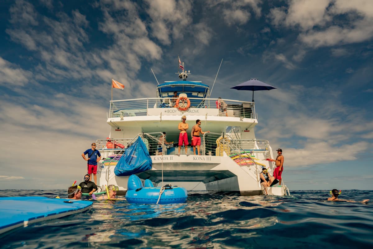 Kona Dolphin Watching Cruise with Snorkelling Experience