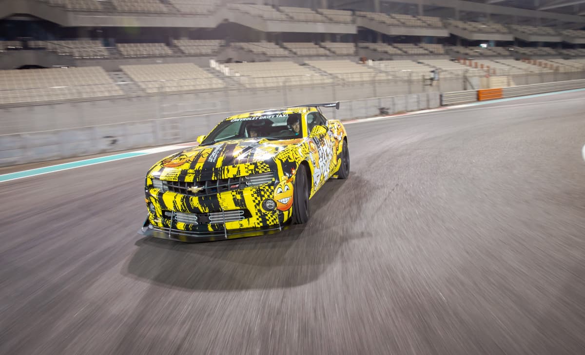 Yas Marina Circuit Chevrolet Drift Taxi Passenger Experience
