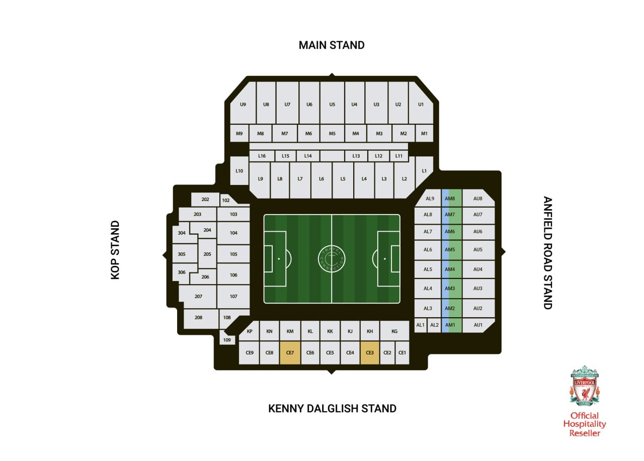 Liverpool FC Premier League Football Match Ticket at Anfield Stadium