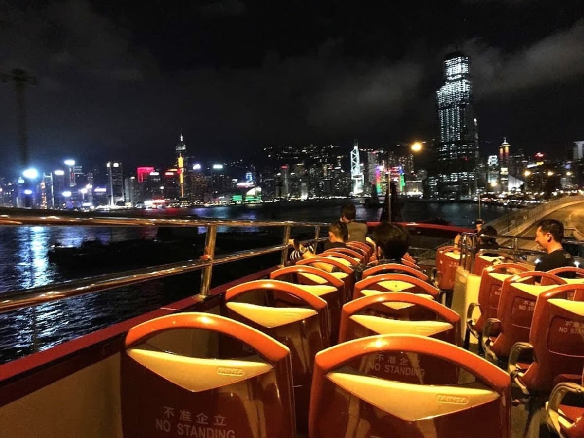 Hong Kong Open Top Bus Night Tour