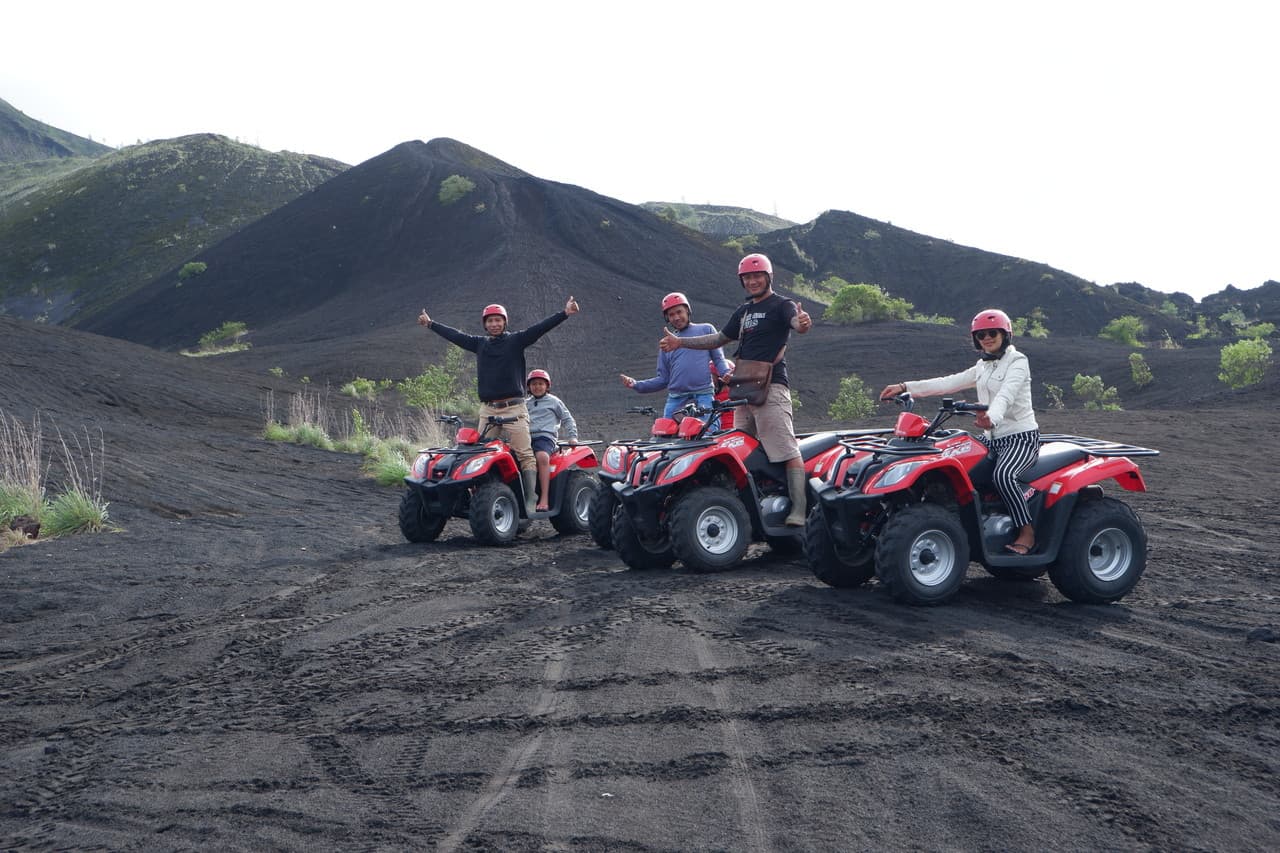 Mount Batur Quad Bike Tour and Hot Spring Visit