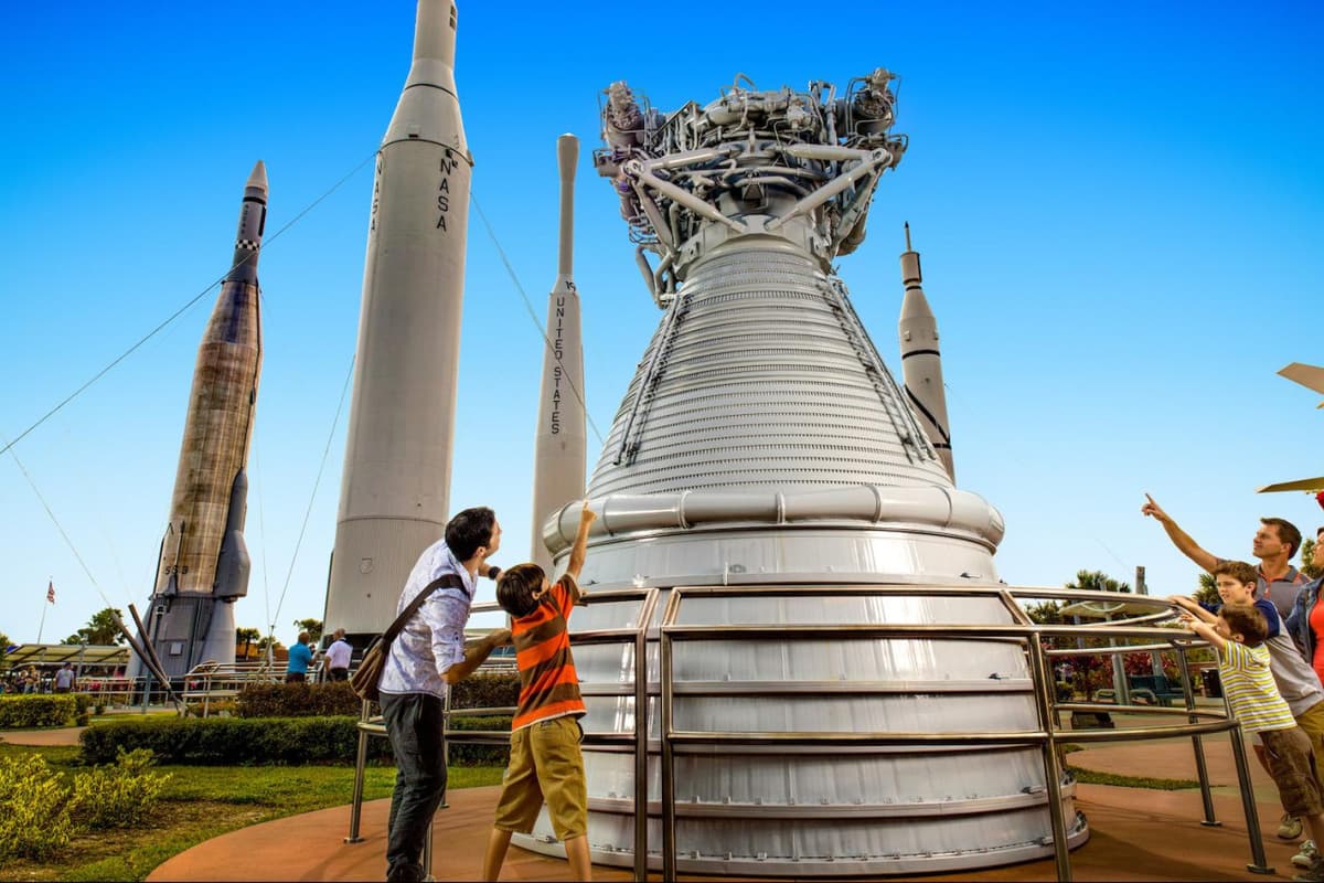 Kennedy Space Center Visitor Complex Admission with Round Trip Transportation from Orlando Area