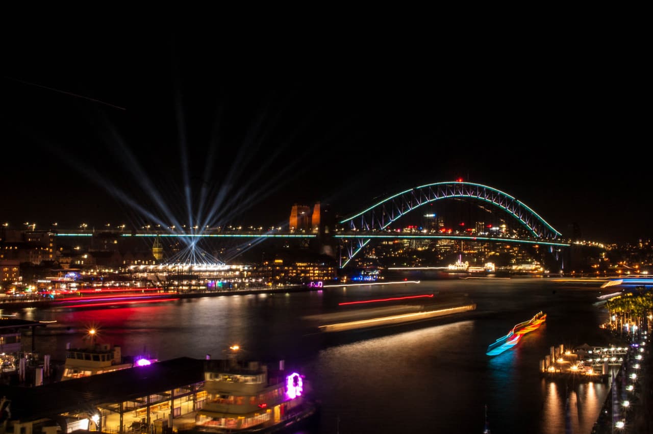 Vivid Festival of Light and Sound Cruise with Buffet Dinner aboard Sydney Princess Cruises