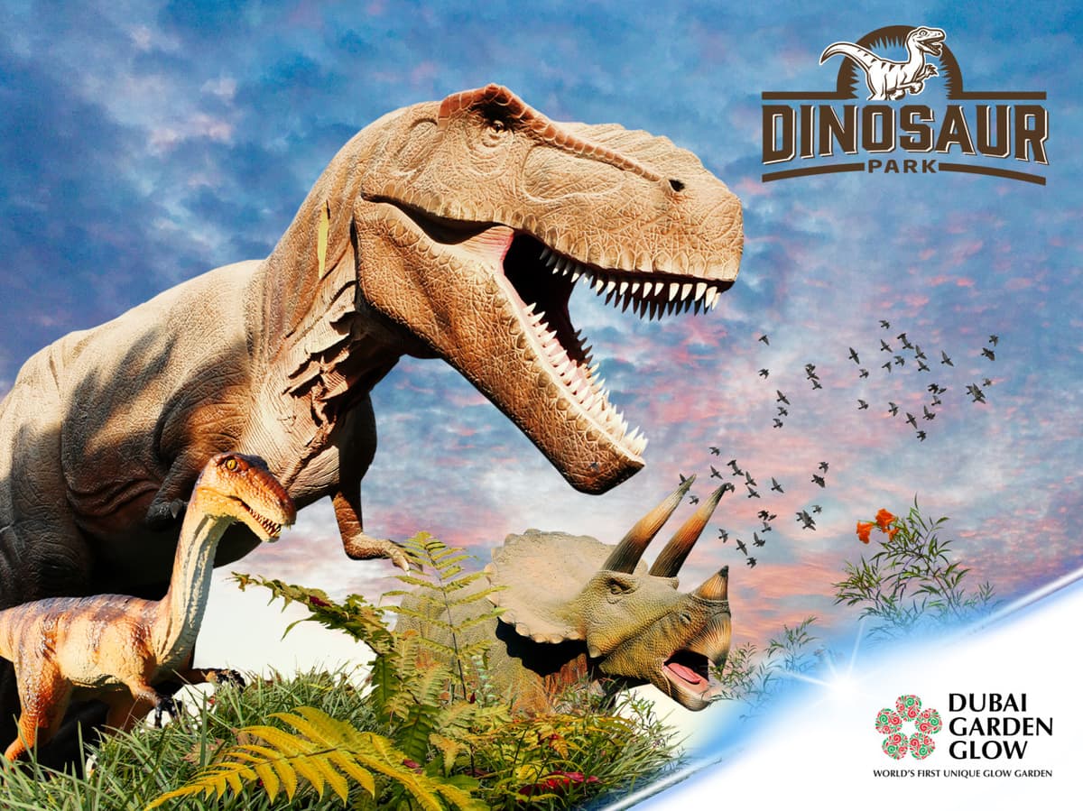 Dubai Garden Glow Ticket: Dinosaur Park and Fantasy Park