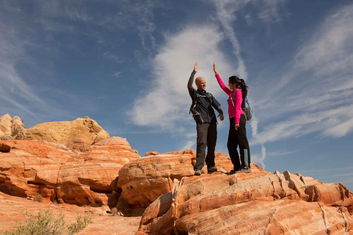 Hiking in the Valley of Fire