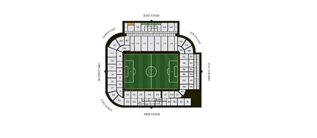 Leeds United FC Premier League Football Match Ticket at Elland Road Stadium
