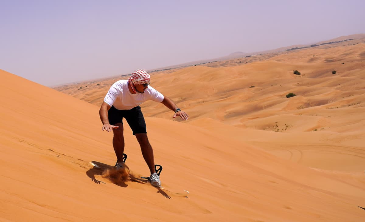 Dubai Red Dunes Desert Safari Tour with Camel Ride and Buffet Dinner at Al Khayma Camp